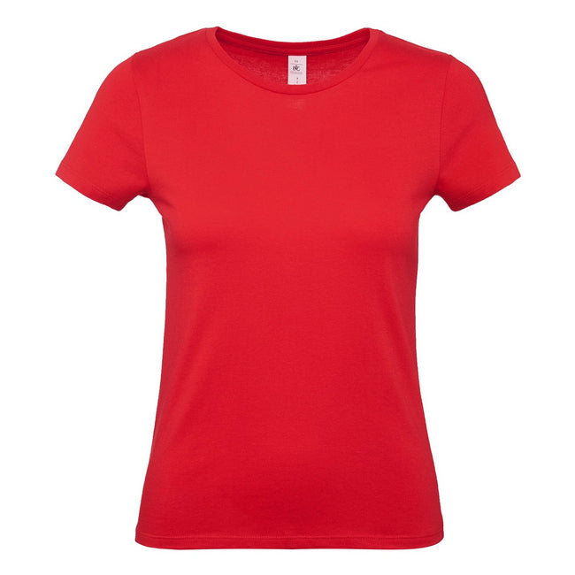 Red - Front - B&C Womens-Ladies E150 Tee