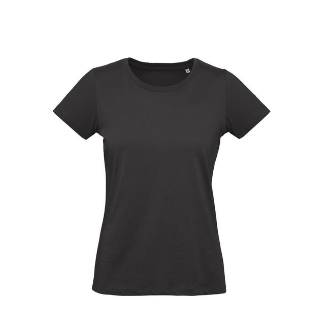 Black - Front - B&C Womens-Ladies Inspire Plus Tee