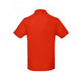 Flame Red - Side - B&C Mens Inspire Polo