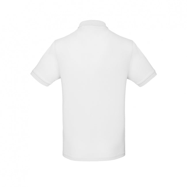 White - Side - B&C Mens Inspire Polo