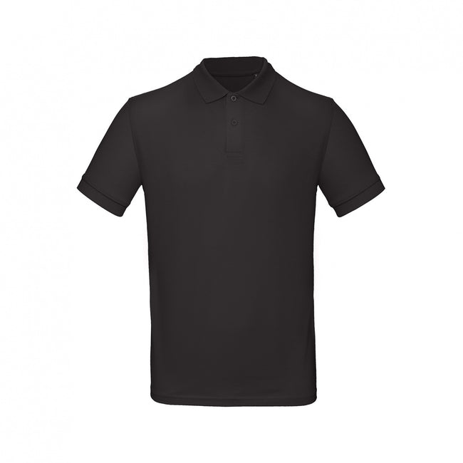 Jet Black - Back - B&C Mens Inspire Polo