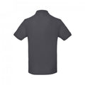 Dark Grey - Side - B&C Mens Inspire Polo