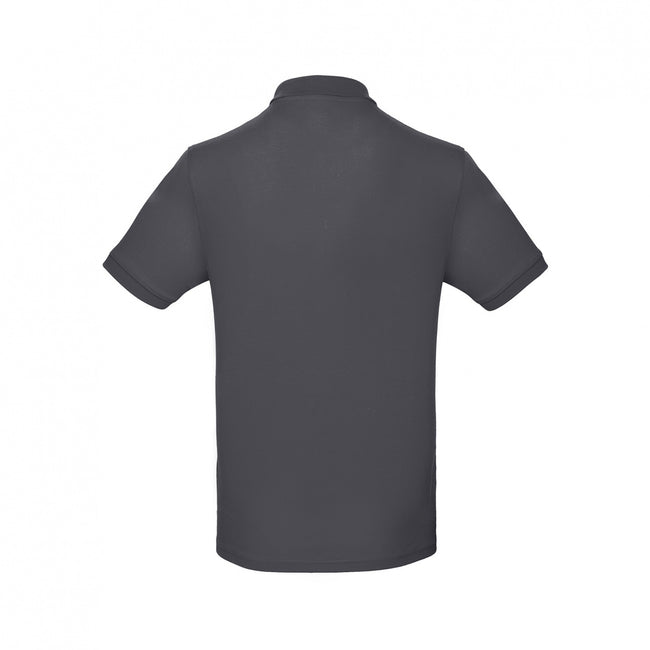 Dark Grey - Side - B&C Mens Inspire Polo