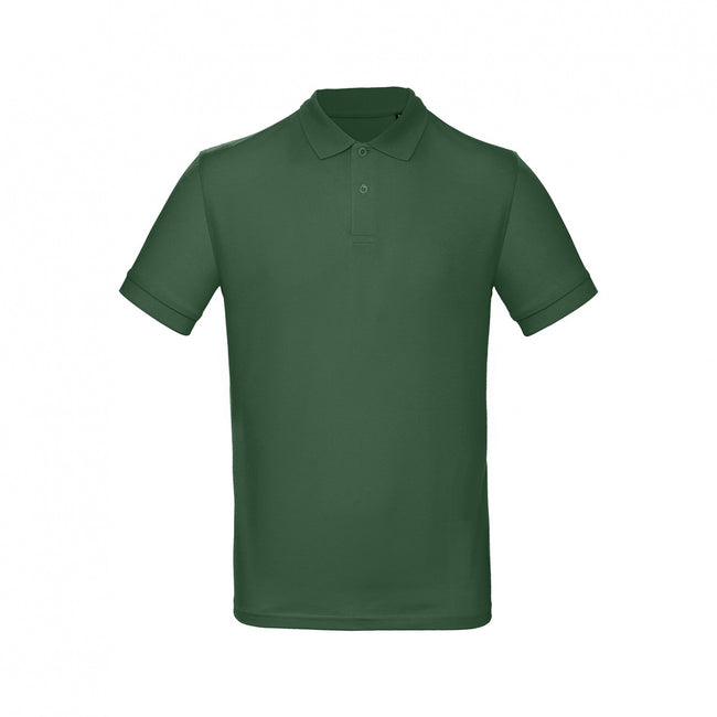 Bottle Green - Back - B&C Mens Inspire Polo