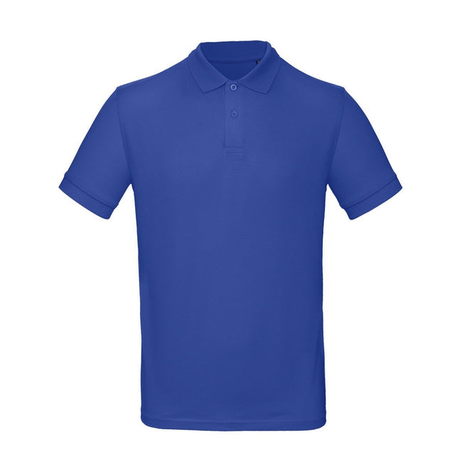 Egyptian Blue - Front - B&C Mens Inspire Polo