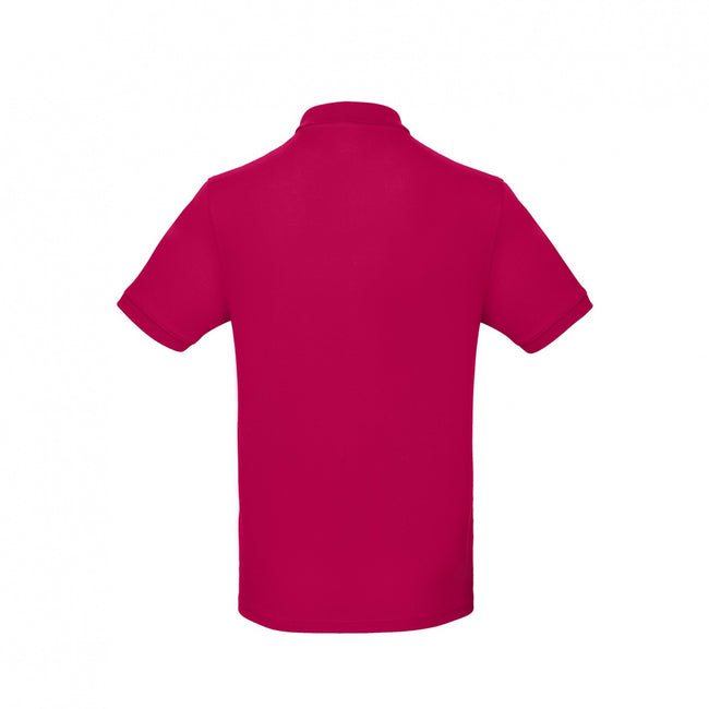 Raspberry Sorbet - Back - B&C Mens Inspire Polo