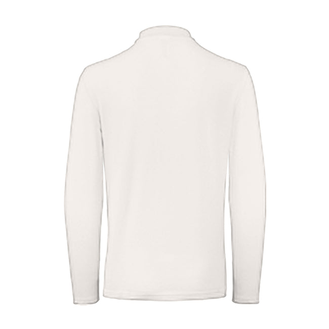 Snow - Back - B&C ID.001 Mens Long Sleeve Polo
