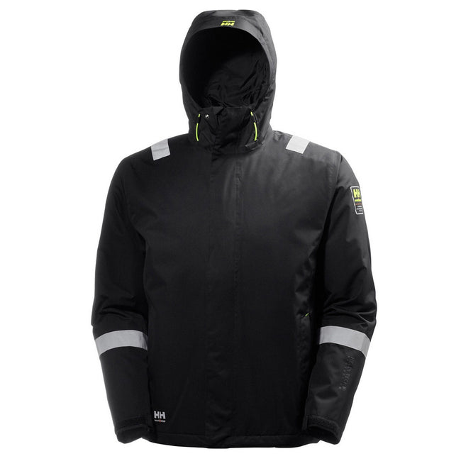 Jet Black - Front - Helly Hansen Mens Aker Winter Jacket