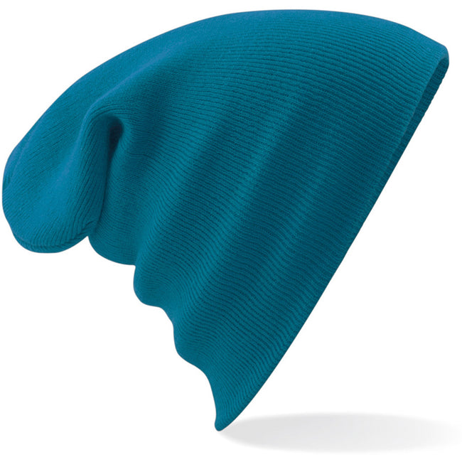 Teal Blue - Back - Beechfield® Unisex Adults Original Cuffed Beanie