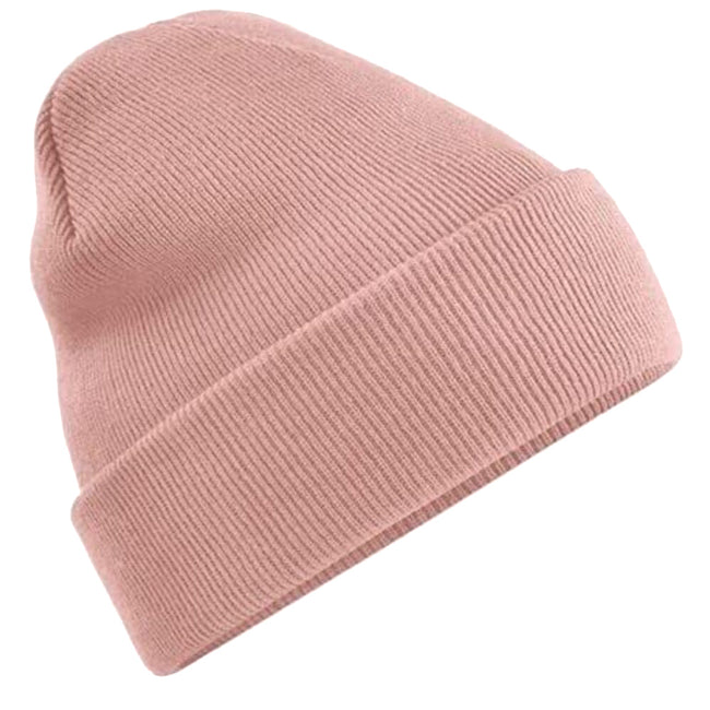 Blush - Front - Beechfield® Unisex Adults Original Cuffed Beanie