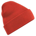 Fire Red - Front - Beechfield® Unisex Adults Original Cuffed Beanie