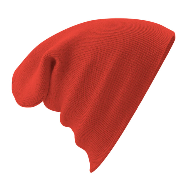 Fire Red - Back - Beechfield® Unisex Adults Original Cuffed Beanie