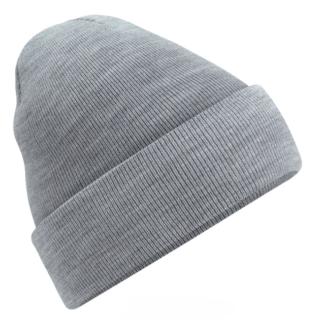 Ash Grey - Front - Beechfield® Unisex Adults Original Cuffed Beanie