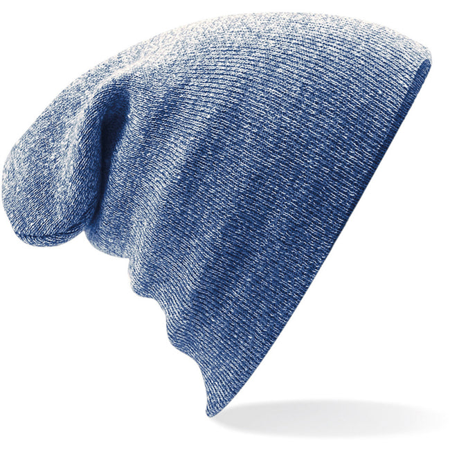 Heather Admiral Navy - Back - Beechfield® Unisex Adults Original Cuffed Beanie