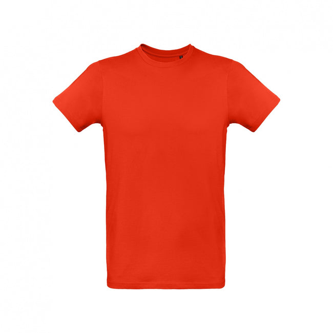Fire Red - Front - B&C Mens Inspire Plus Tee