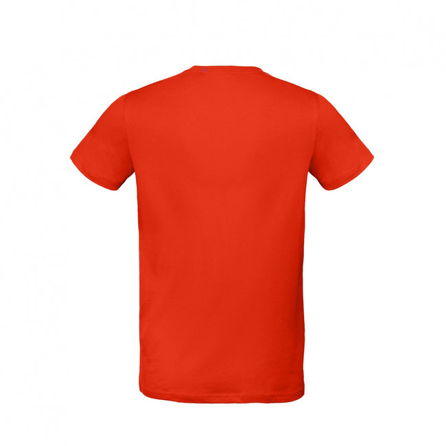 Fire Red - Back - B&C Mens Inspire Plus Tee