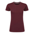 Burgundy - Front - SG Womens-Ladies Perfect Print Tee