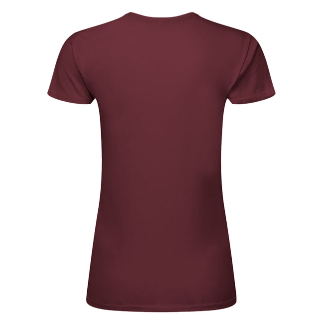 Burgundy - Back - SG Womens-Ladies Perfect Print Tee