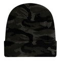 Midnight Camo - Back - Beechfield® Unisex Adults Camo Cuffed Beanie