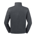 Convoy Gray - Back - Russell Mens Authentic Quarter Zip Sweatshirt