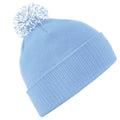 Sky-White - Front - Beechfield Adults Unisex Snowstar Beanie