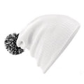 White-Black - Back - Beechfield Adults Unisex Snowstar Beanie
