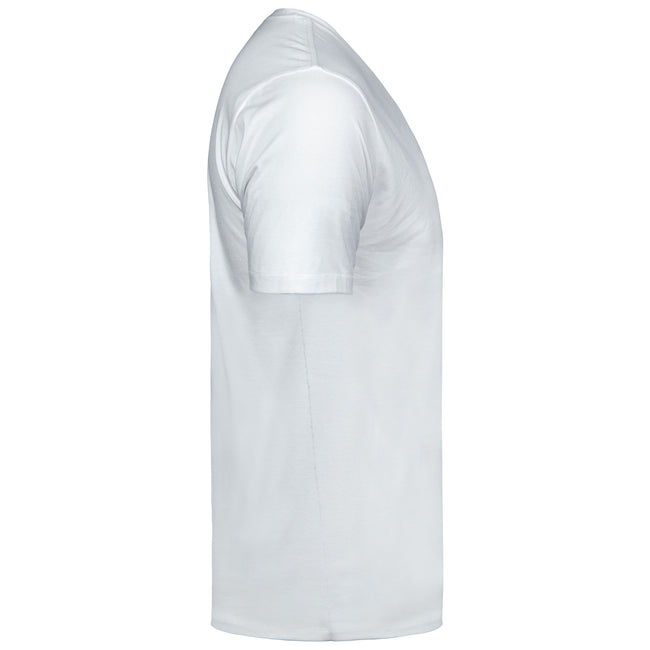 White - Side - Tee Jays Mens Luxury V-Neck Tee