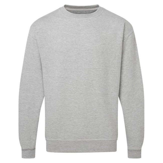 Gray Heather - Front - Ultimate Adults Unisex 50-50 Sweatshirt