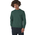 Heather Dark Graen - Back - B&C Mens Set In Sweatshirt