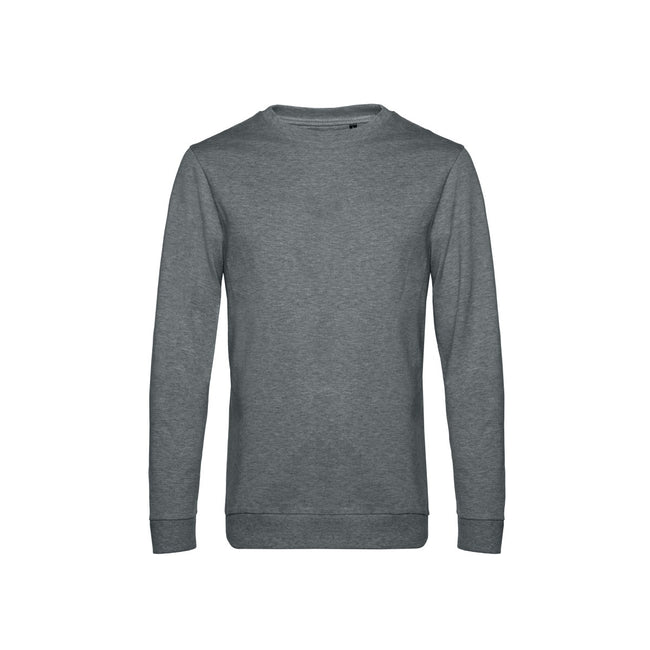 Heather Mid Gray - Front - B&C Mens Set In Sweatshirt