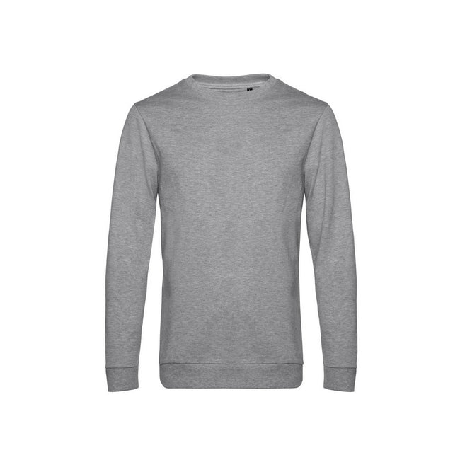 Heather Gray - Front - B&C Mens Set In Sweatshirt