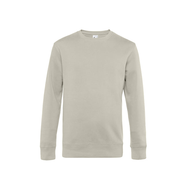Gray Fog - Front - B&C Mens King Crew Neck Sweater