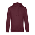 Burgundy - Front - B&C Mens Hooded Sweater