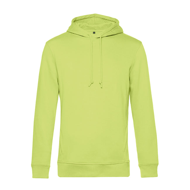 Lime - Front - B&C Mens Hooded Sweater