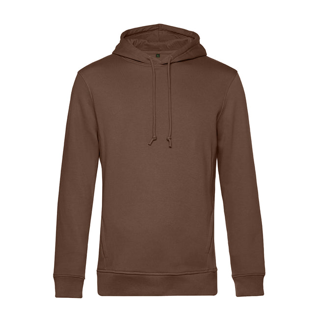 Mocha - Front - B&C Mens Hooded Sweater