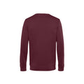 Burgundy - Side - B&C Mens Crew Neck Sweat