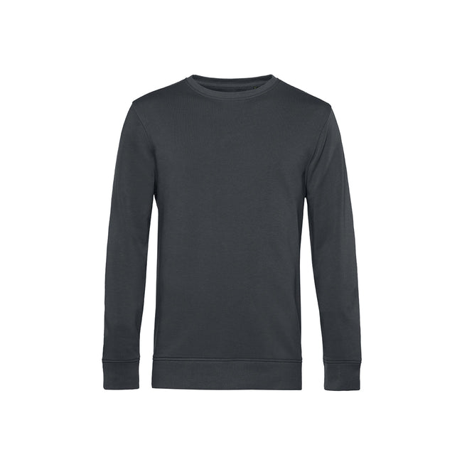 Asphalt - Front - B&C Mens Crew Neck Sweat
