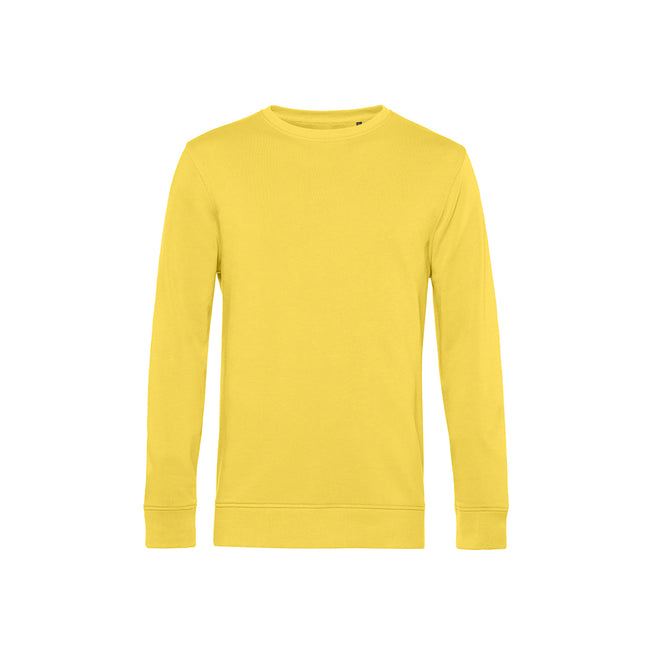 Yellow Fizz - Front - B&C Mens Crew Neck Sweat