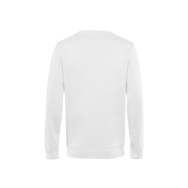 White - Back - B&C Mens Crew Neck Sweat