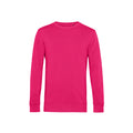 Magenta Pink - Front - B&C Mens Crew Neck Sweat