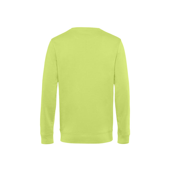 Lime - Back - B&C Mens Crew Neck Sweat
