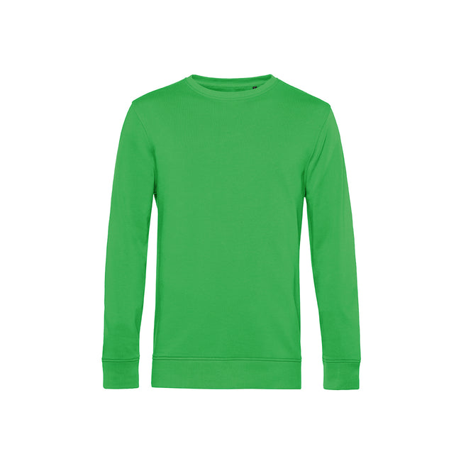 Apple Green - Front - B&C Mens Crew Neck Sweat