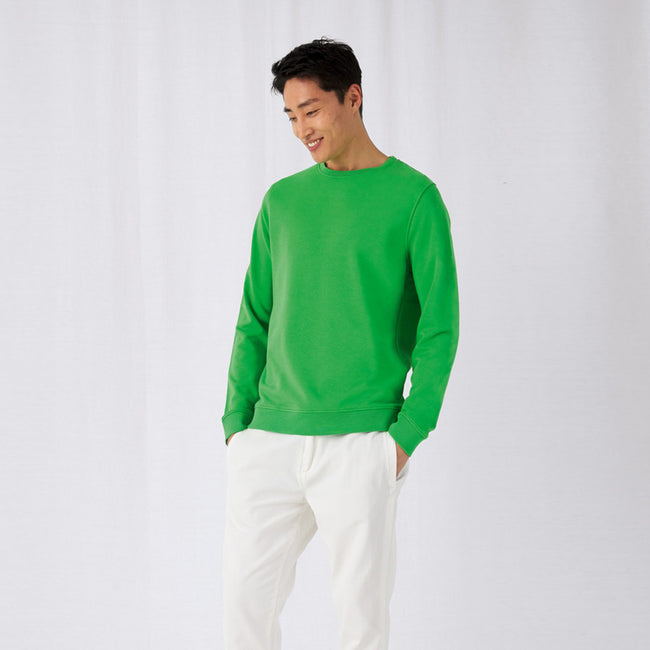 Apple Green - Back - B&C Mens Crew Neck Sweat