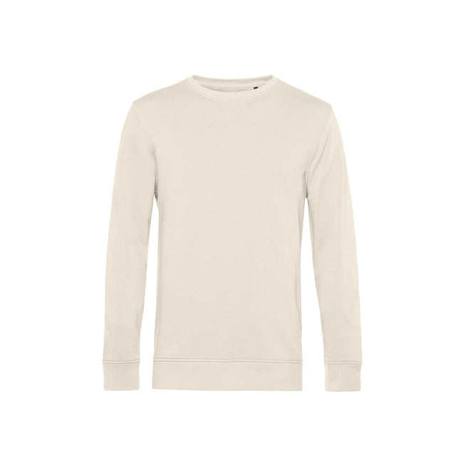 Off White - Front - B&C Mens Crew Neck Sweat