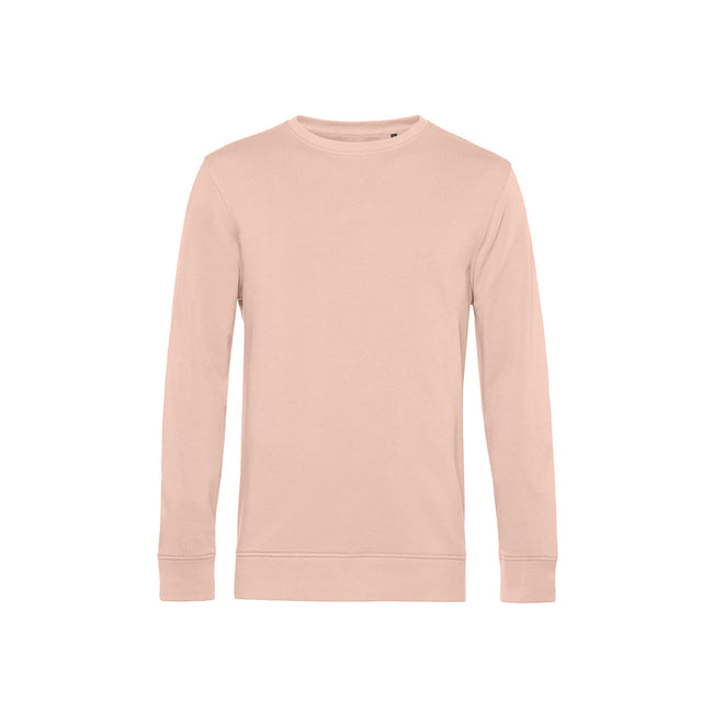 Soft Rose - Front - B&C Mens Crew Neck Sweat