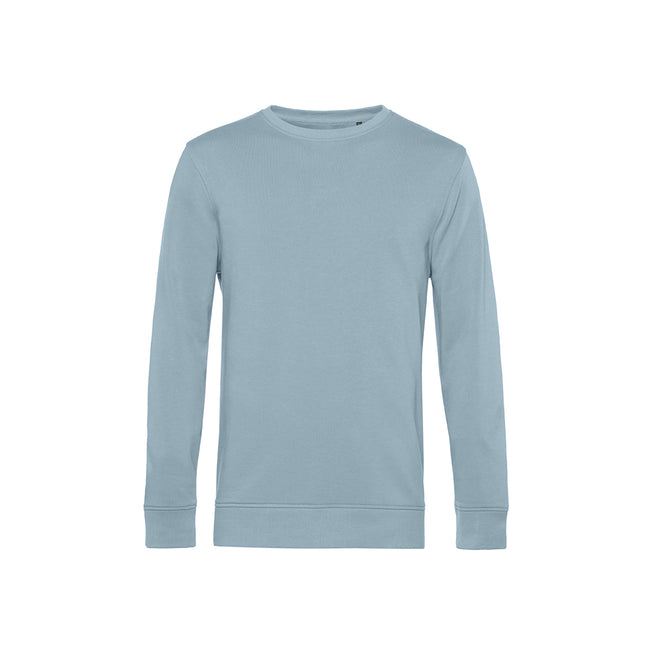 Blue Fog - Front - B&C Mens Crew Neck Sweat