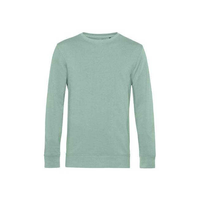 Sage - Front - B&C Mens Crew Neck Sweat