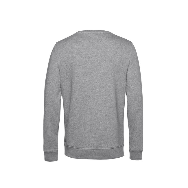 Heather Gray - Back - B&C Mens Crew Neck Sweat