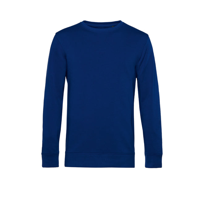 Royal Blue - Front - B&C Mens Crew Neck Sweat