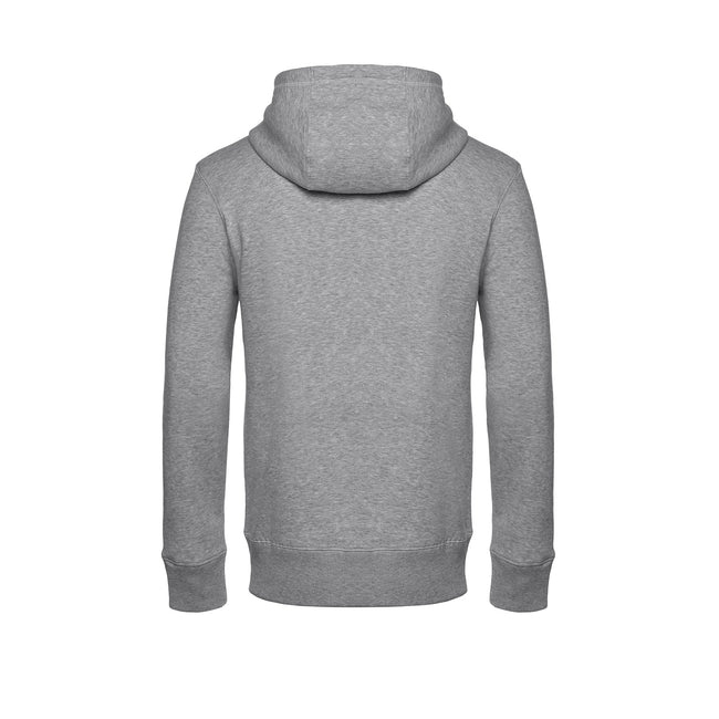 Heather Gray - Side - B&C Mens King Zipped Hooded Sweat